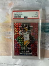 2023 Panini Mosaic Football Jordan Love Camo Red #83 PSA 9! 