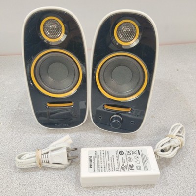TESTED Philips Multimedia Computer Speaker System SPA7210/17 Great Condition 
