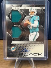 2025 PANINI BLACK QUINN EWERS ROOKIE DUAL PATCH AUTO /99 #RSM-QES