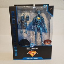McFarlane DC Multiverse Deluxe Theatrical Edition Superman Robot  4 Red Platinum
