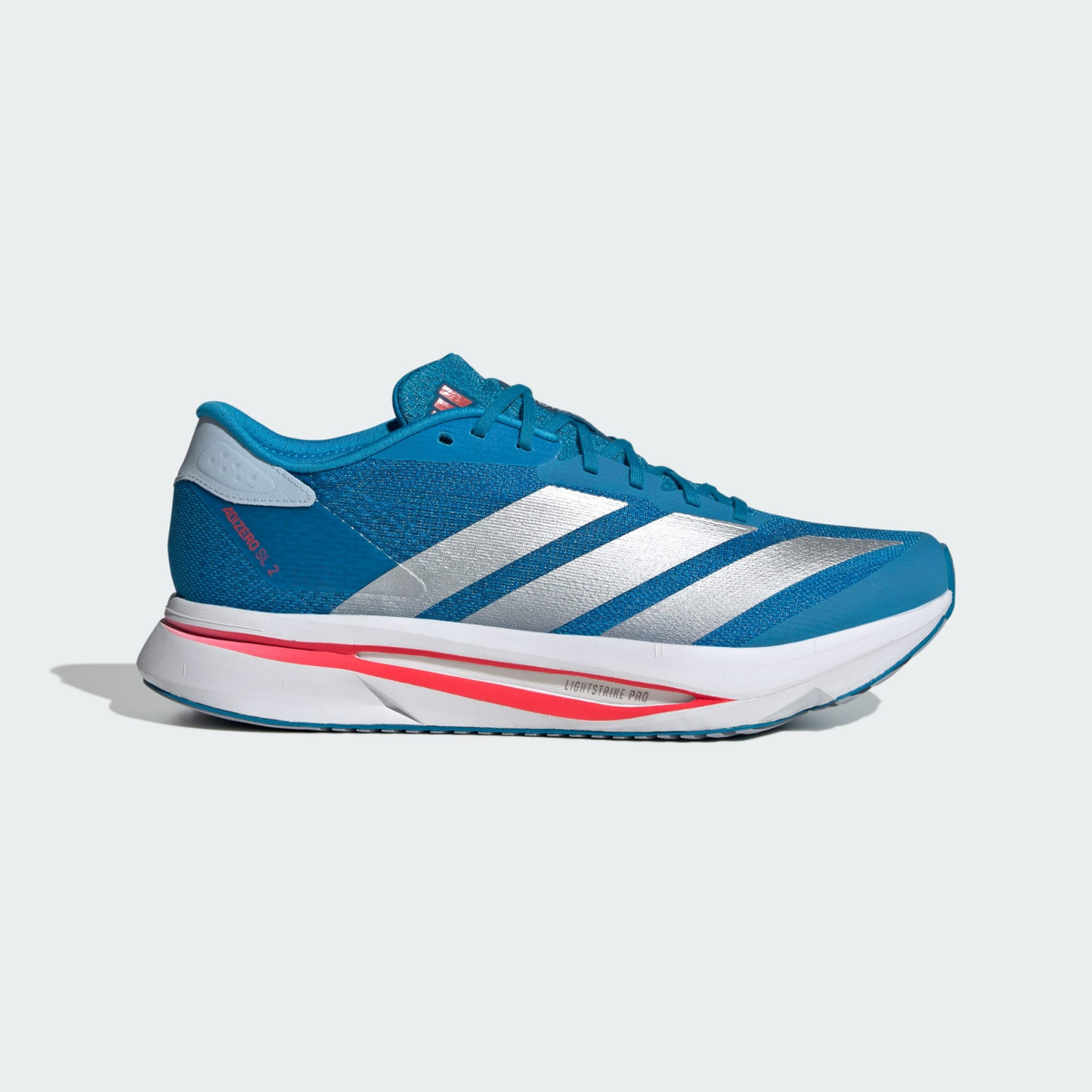 adidas Adizero SL 2 Solar Blue Silver Metallic JQ3129 Men's Size