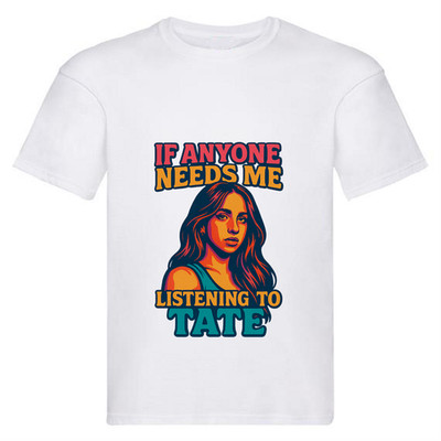 Tate McRae inspiriertes Kinder T-Shirt Musik Fan weiß Tee Alter 3-13