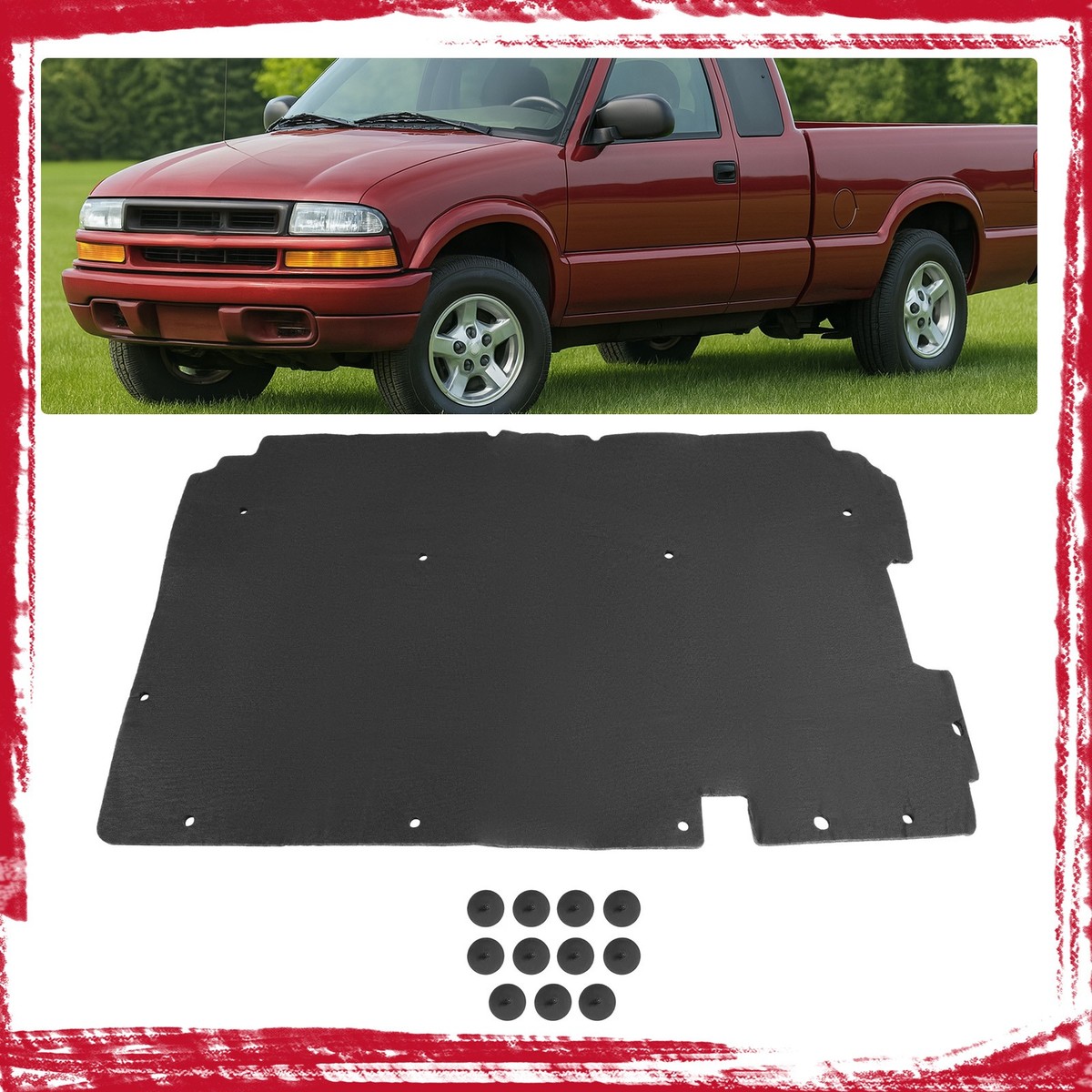 Hood Insulation Pad For Chevy GMC Sonoma S10 1994-2004 & Jimmy