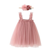1st First Birthday Outfit Girl Baby Wedding Flower Girl Dress Toddler Tutu Tu...