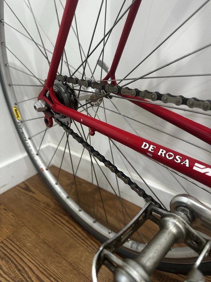 Винтажный односкоростной дорожный велосипед De Rosa 55 см - Изображение 4 из 4