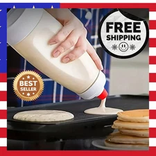 Pancake Batter Bottle Battler Mixer With Blender Ball Wire Whisk For Restaurant*