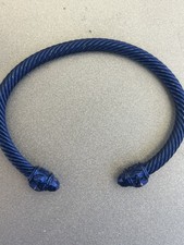 David Yurman Aluminum Bracelet Navy 5mm Lrg