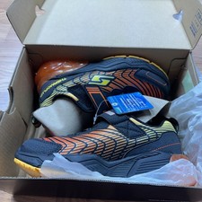 Skechers Thermoflux 2.0 Shoes Boys Size 13 Black Orange Yellow Washable 403733L