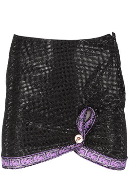 VERSACE MINIROCK SCHWARZ KRISTALL IT 36 UK 4