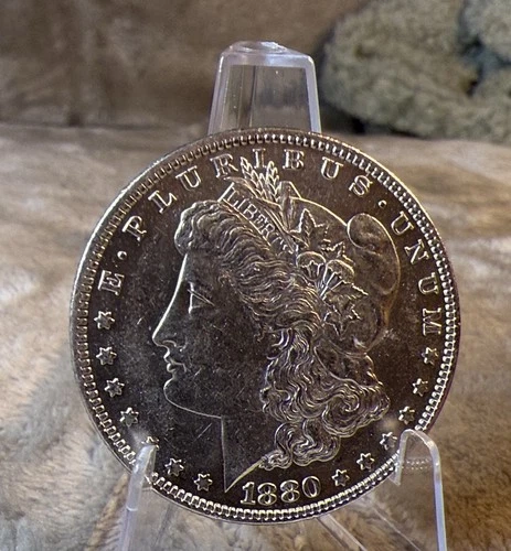 1880/79-O $1 MORGAN SILVER DOLLAR CH/GEM BU VAM-4 CROSSBAR TOP 100 #2690 $825+