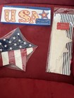 Brand New Lot Of 3 July 4th Decor/Banner/12 Plates/8 Coloring Crowns — photo 1