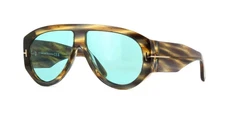 Tom Ford BRONSON FT 1044 Striped Brown/Blue Sunglasses