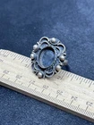 Sterling Silver Ring Setting- 9.6 Grams- Size 6.5- Vintage Estate Find