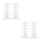  Set of 2 Glasses Display Stand Sunglasses Rack Acrylic Storage Shelf