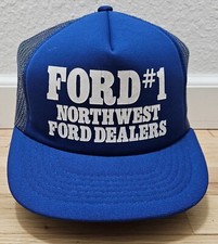 Vintage Ford 1 Northwest For Dealers Poly Foam Mesh Snap Trucker hat
