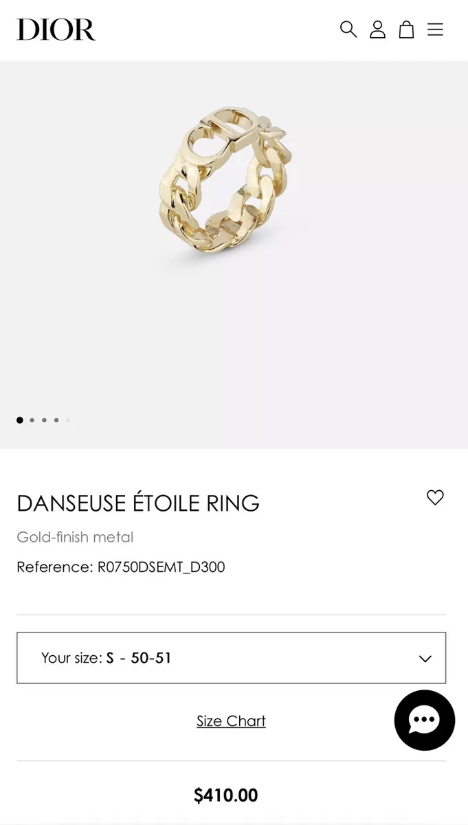 Christian dior danseuse etoile ring deals