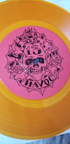 CODE 13 - DOOMED SOCIETY 7" HAVOC RECORDS..LIMITED ORANGE VINYL..NEAR MINT...!!! - Picture 2 of 4