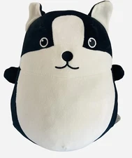 Daiso BOSTON TERRIER Super Soft Hug Pillow Plush Stuffed Toy 15 "