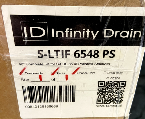 Infinity Drain S-LTIF 6548 PS - Shower Drains Showers