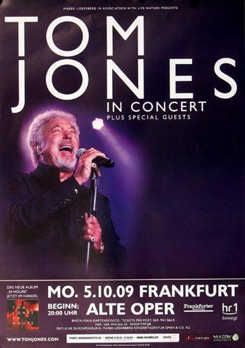 Tom Jones - 24 Hours, Frankfurt 2009 | Konzertplakat | Poster-image
