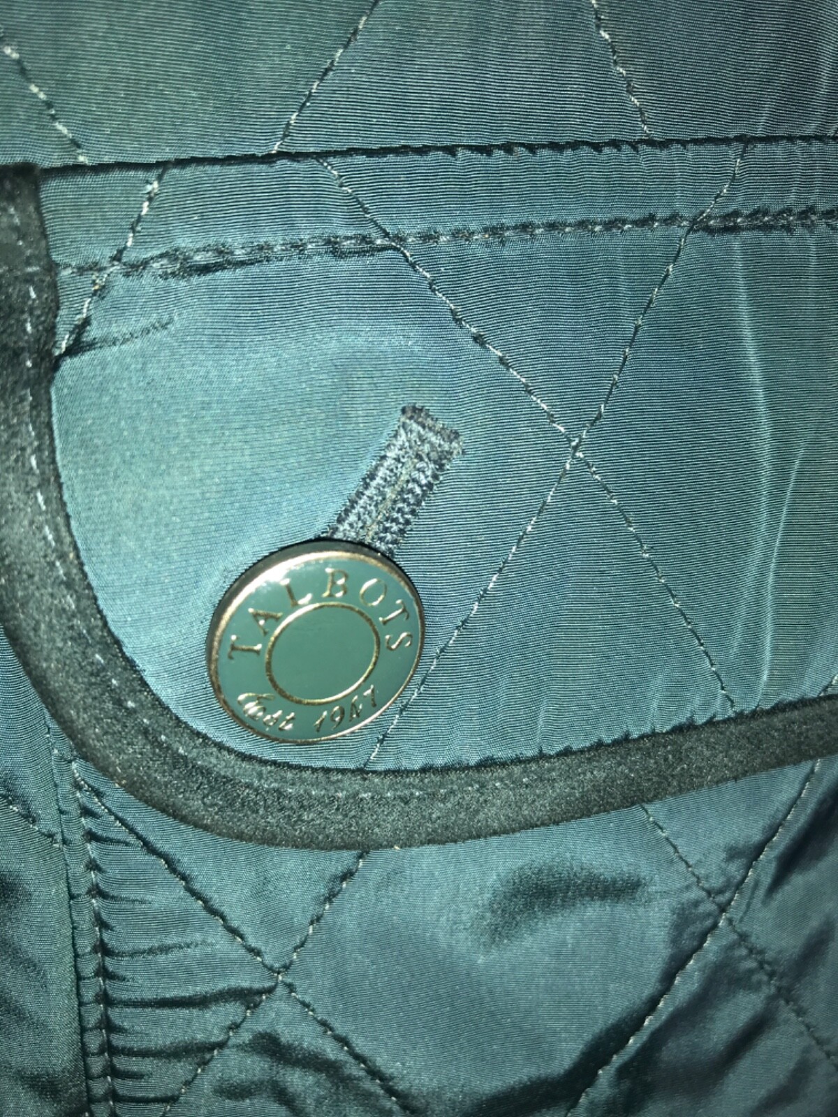 Talbots quilted button down fleece lined vest siz… - image 4