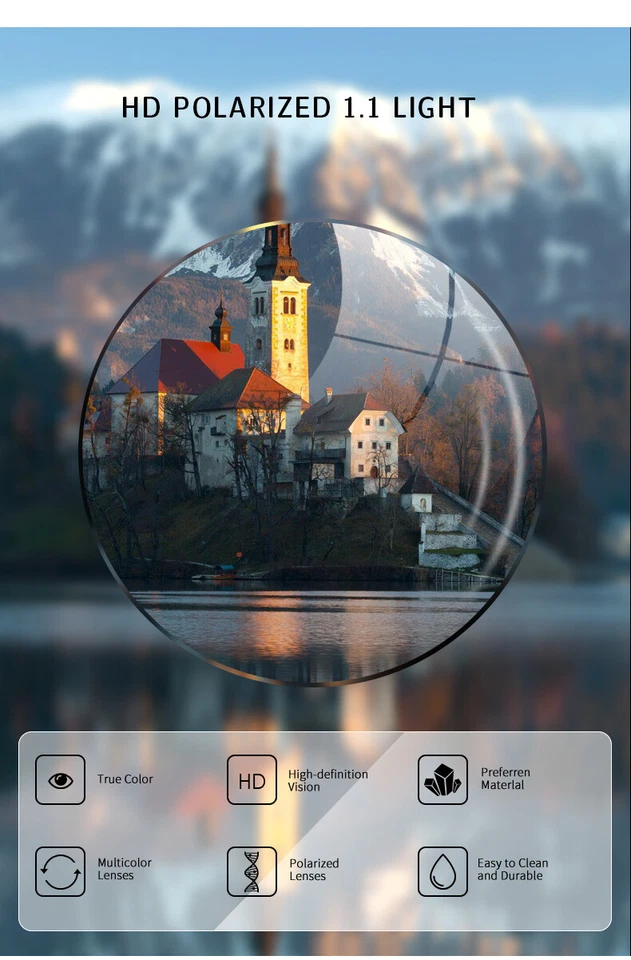 GERY JACK Unisex Fashion Retro Polarized Glasses Sunshade Sunglasses GJ23008 - Image 3 of 4