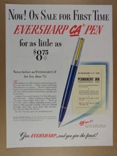 1947 Eversharp CA Pen vintage print Ad