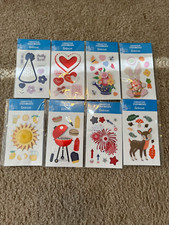 Lot of 8 Creative Memories EXCLUSIVE Seasonal Embellishments - Seasons New