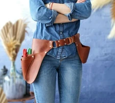 Leather Tool Belt Florist Bag Garden Pouch Tools Holder Personalized Planner L
