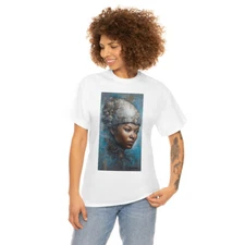 Bold Black Woman: AI Art Unisex Heavy Cotton Tee 29