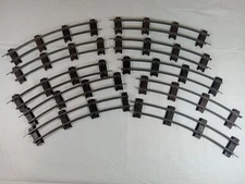 10 Vintage 1956 American Flyer 3/16" Scale Curved Train Track "S Scale"