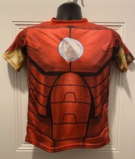 Marvel Iron Man Costume T-shirt Child Size L/XL Fits Up To Size 16 NWT