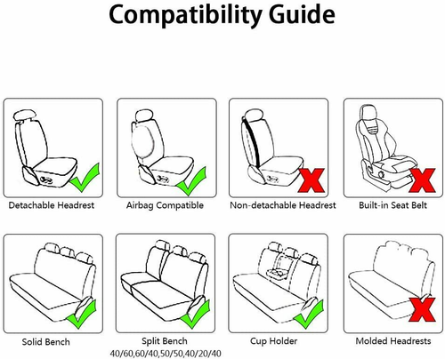 Black Full Set Car Seat Covers Deluxe Pu Leather Pet Protectors For Audi Q3 Q5 - Picture 11 of 11