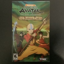 Avatar Last Airbender Burning Earth PS2 PlayStation 2 Instruction Manual Only