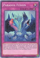 Yu-Gi-Oh Card - FUEN-EN058 - PARADOX FUSION (super rare holo) - NM/Mint