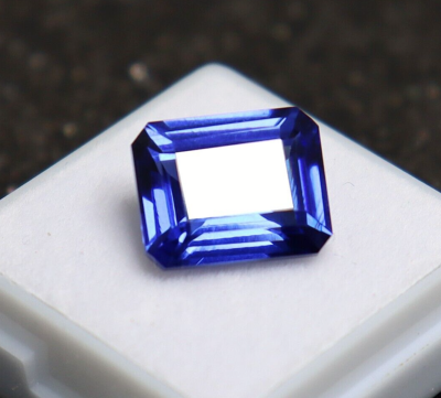 Emerald Cut 10 CT Best Offer Blue Sapphire Loose Gemstone