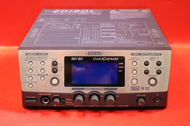 Roland Edirol Sd 90 Studio Canvas Midi Sound Module U299 For Sale Online Ebay