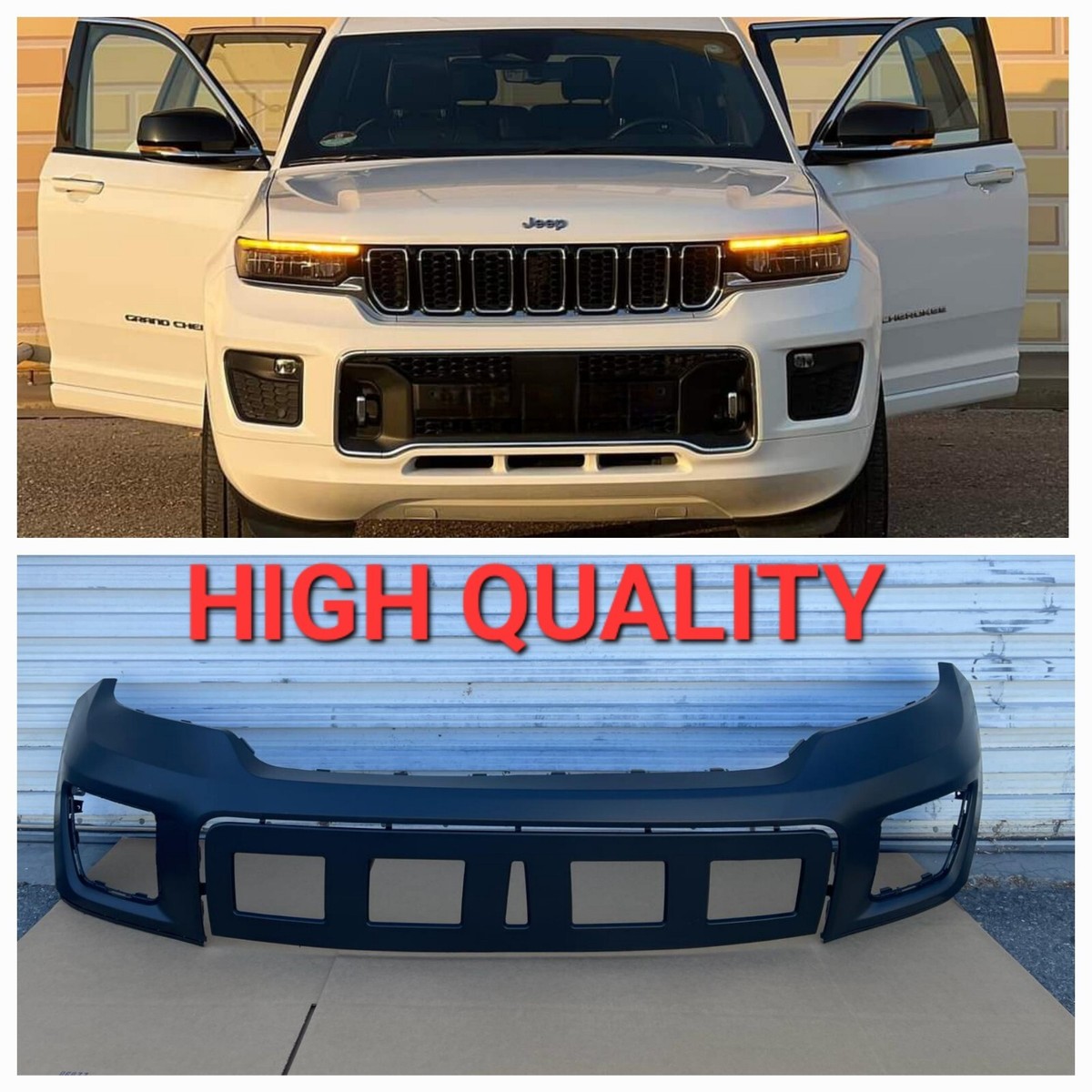2021-2023 Jeep Grand Cherokee L Front Upper Bumper Cover