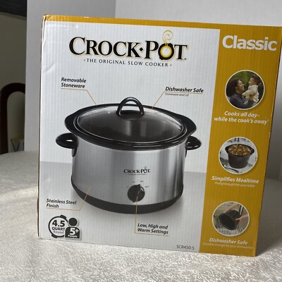 Crock-Pot Classic 4.5-Quart Classic Manual Control Slow Cooker