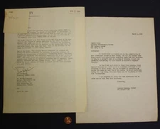 1966 CBS TV Camera Three 2 letter set Emmy Winner Dan Gallagher Walter Cronkite-