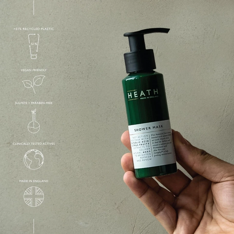 Heath Shower Mask Fast Action Face Mask Men with Glycolic Acid - Image 2 of 4