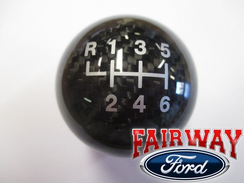 15 thru 17 Focus Fiesta ST OEM Ford Parts Carbon Fiber 6-speed Gear Shift Knob - Picture 2 of 8
