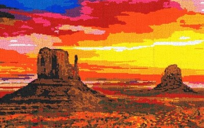 Mini Stecksystem Arizona Sunrise XXL-Motiv ca. 17.100 Teile mit XXL-Steckvorlage