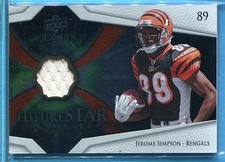 JEROME SIMPSON ~ 2008 Upper Deck Icons Future Stars Materials #FSM23 JERSEY