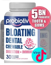 Probiotiv Chewable Probiotics for Daily Bloating w/ 5 Billion CFU