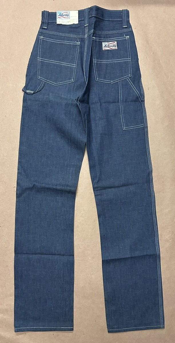 Vintage 1980's Liberty Blue Jeans, Deadstock NWT, Size 26x34