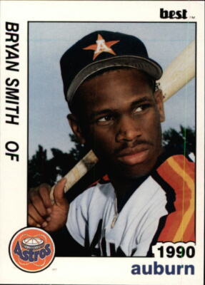 1990 Auburn Astros Best Bryan Smith El Dorado Arkansas AR Baseball Card