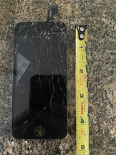 OEM Black iPhone 5C- Replacement Cracked Screen