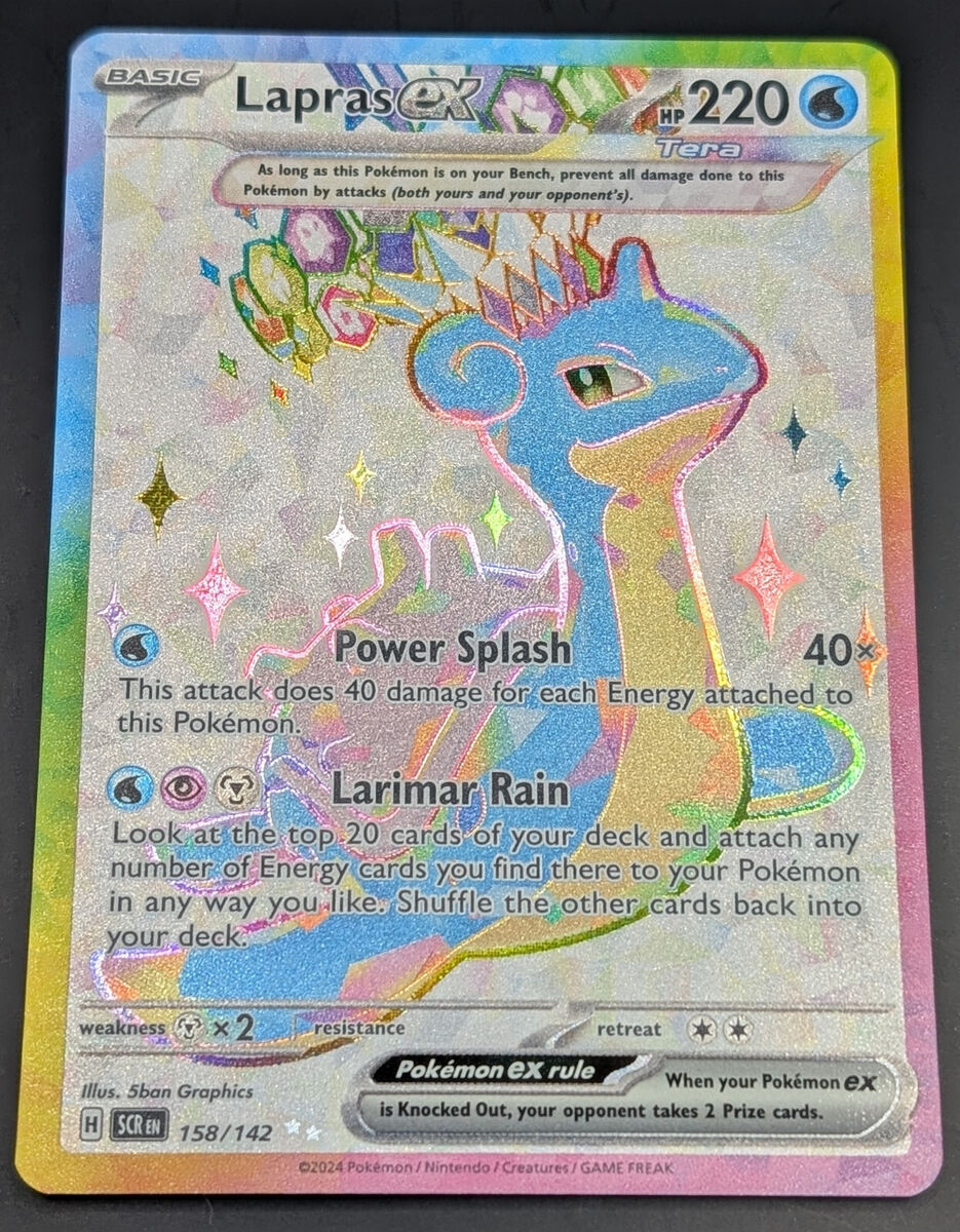 Pokemon Lapras EX 158/142 - Stellar Crown - Ultra Rare Holo Pokemon Lapras EX 158/142 - Stellar Crown - Ultra Rare Holo