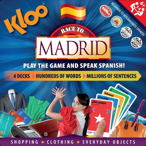 Learn Spanish Board Game Race to Madrid | Home Fun for Family Kids Adults | C...